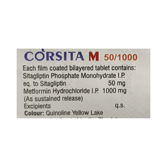 Corsita M 50/1000 Tablet 10