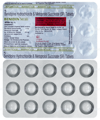 Benidin M 25 Tablet 15