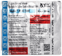 Siaglide M 50/1000 Tablet 15 Siaglide M 50/1000 Tablet 15