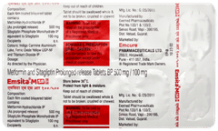 Emsita M Sr 100/500 Tablet 10