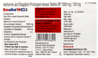 Emsita M Sr 100/1000 Tablet 10