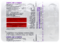 Zoryl Mp 2 Forte Tablet 10 Zoryl Mp 2 Forte Tablet 10