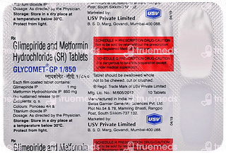 Glycomet Gp 1/850 MG Tablet Sr 10