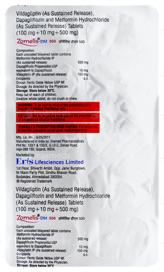 Zomelis Dm 500 Tablet 10 Zomelis Dm 500 Tablet 10