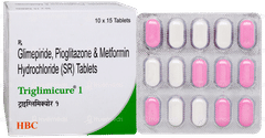 Triglimicure 1 Tablet 15
