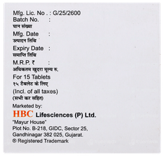 Triglimicure 1 Tablet 15