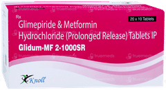 Glidum Mf 2 1000sr Tablet 10 Glidum Mf 2 1000sr Tablet 10