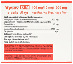 Vysov Dm 100Mg/10Mg/1000Mg Tablet 10 Vysov Dm 100Mg/10Mg/1000Mg Tablet 10