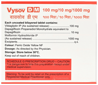 Vysov Dm 100Mg/10Mg/1000Mg Tablet 10
