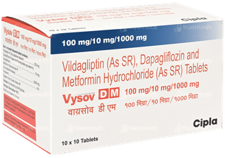 Vysov Dm 100Mg/10Mg/1000Mg Tablet 10
