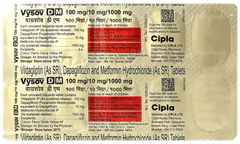 Vysov Dm 100Mg/10Mg/1000Mg Tablet 10 Vysov Dm 100Mg/10Mg/1000Mg Tablet 10