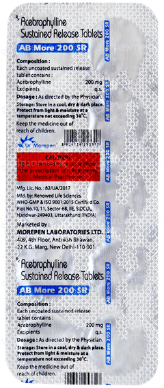 Ab More 200 Sr Tablet 10 Ab More 200 Sr Tablet 10