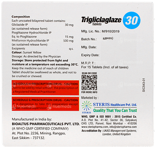 Trigliclaglaze 30 Tablet 15