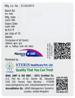 Piosteris M 500 Tablet 10