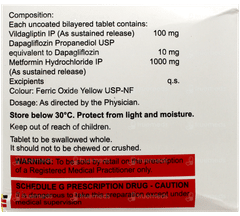 Vylda Dm 100/10/1000 Tablet 10