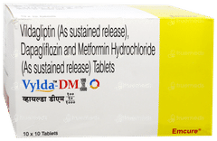 Vylda Dm 100/10/1000 Tablet 10