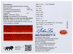 Glimith Mf2 1000sr Tablet 10 Glimith Mf2 1000sr Tablet 10