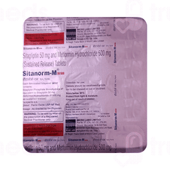 Sitanorm M 50/500 Tablet Sr 15