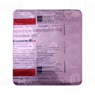Sitanorm M 50/500 Tablet Sr 15