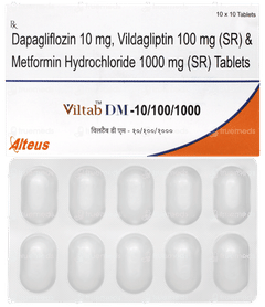 Viltab Dm 10/100/1000 Tablet 10