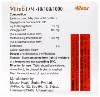 Viltab Dm 10/100/1000 Tablet 10