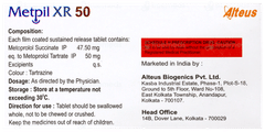 Metpil Xr 50 Tablet 15 Metpil Xr 50 Tablet 15