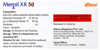 Metpil Xr 50 Tablet 15