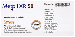 Metpil Xr 50 Tablet 15