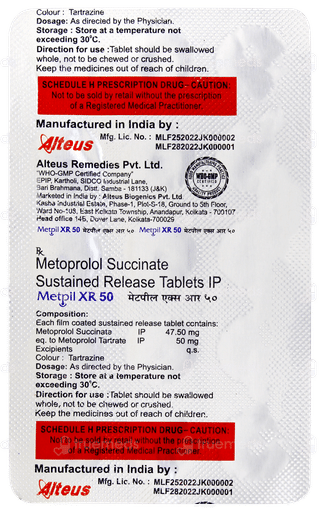 Metpil Xr 50 Tablet 15