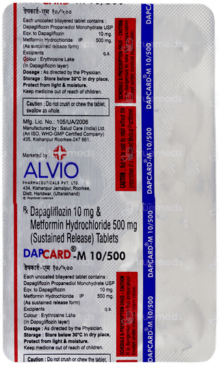 Dapcard M 10/500 Tablet 10