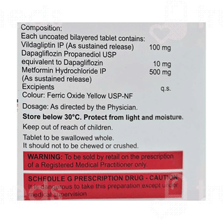 Vylda Dm 100/5/500 Tablet 10