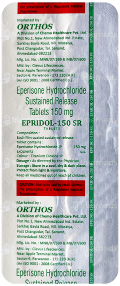 Epridol 150 Sr Tablet 10 Epridol 150 Sr Tablet 10