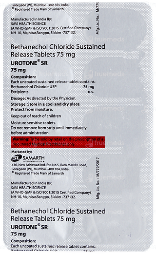 Urotone Sr 75 MG Tablet 10