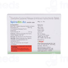 Spirodin Ax Tablet Sr 10