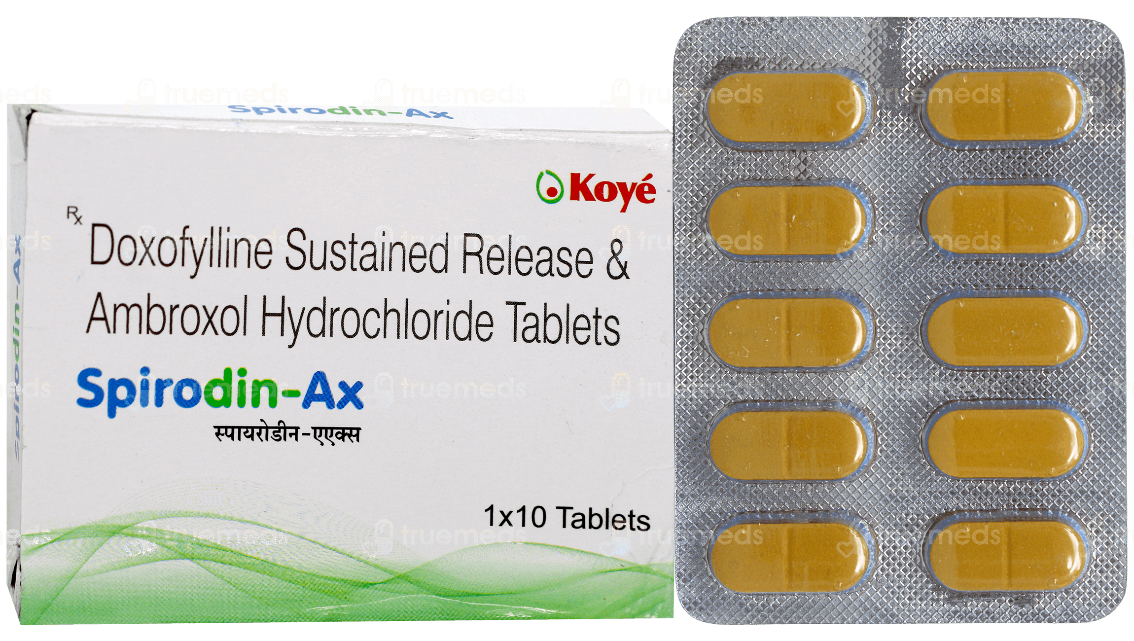 Spirodin Ax 40030 Mg Tablet Sr 10 - Uses, Side Effects, Dosage, Price ...
