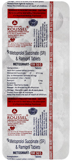 Metosmart Rm 50/5 Tablet 10