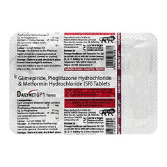 Dailymet Gp 1 Tablet 10 Dailymet Gp 1 Tablet 10