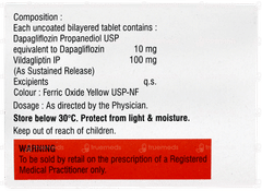 Dapafor V 10/100 Tablet 10 Dapafor V 10/100 Tablet 10