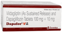Dapafor V 10/100 Tablet 10 Dapafor V 10/100 Tablet 10
