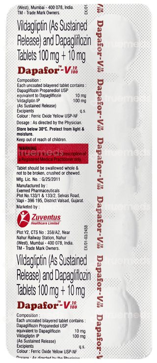 Dapafor V 10/100 Tablet 10