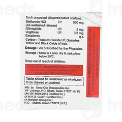 Glimisurf Trio 2 MG Tablet 10 Glimisurf Trio 2 MG Tablet 10