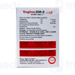 Voglivo GM 2 MG Tablet 10 Voglivo GM 2 MG Tablet 10