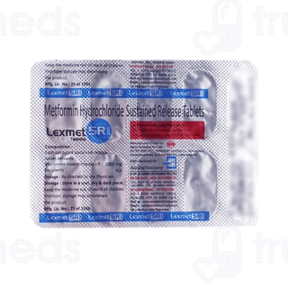 Lexmet Sr 1000 MG Tablet 10