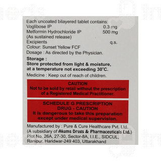 Voglicaid M 0.3 MG Tablet 15