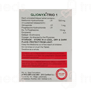 Glionyx Trio 1 MG Tablet 10