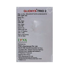 Glionyx Trio 2 MG Tablet 10