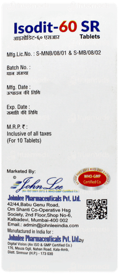 Isodit 60 Sr Tablet 10