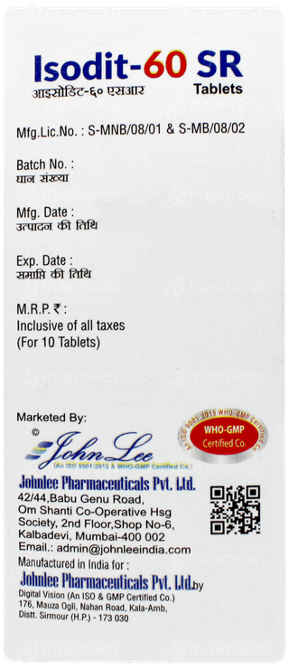 Isodit 60 Sr Tablet 10