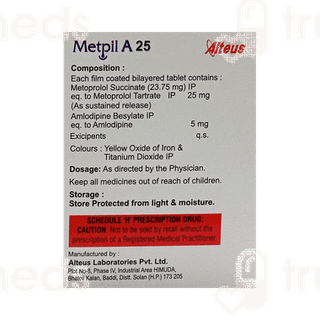 Metpil A 25 Tablet 15