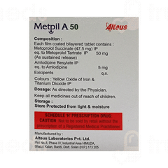 Metpil A 50 Tablet 15